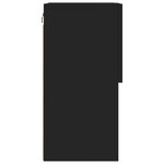 vidaXL Meuble TV avec lumières LED noir 40 5x30x60 cm