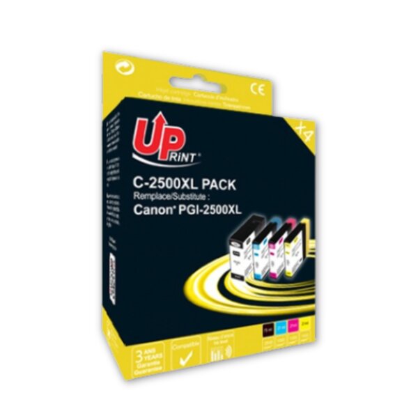 Pack UPrint compatible CANON PGI2500XL couleur  4 cartouches