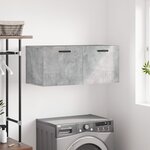vidaXL Armoire murale gris béton 80x36 5x35 cm bois d'ingénierie