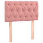 vidaXL Sommier à lattes de lit avec matelas et LED Rose 80x200 cm