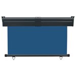 vidaXL Auvent latéral de balcon 125x250 cm Bleu