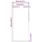 vidaXL Store roulant de douche 80x240 cm Étoile de mer