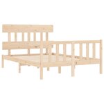 vidaXL Cadre de lit sans matelas bois de pin massif