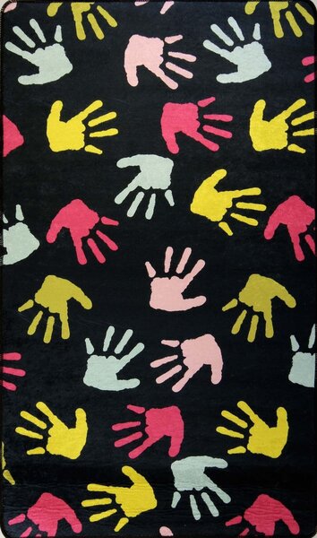 Tapis pour chambre Enfant 120 x 160 cm - Noir
