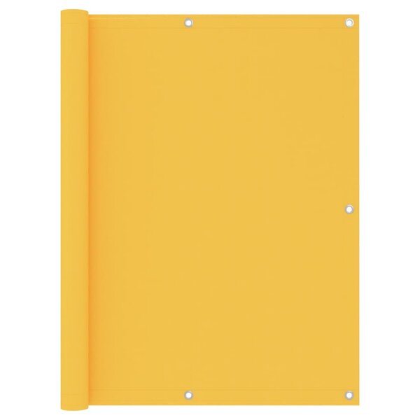 vidaXL Écran de balcon Jaune 120x500 cm Tissu Oxford