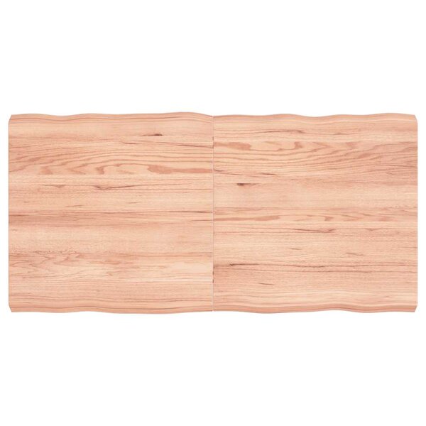 vidaXL Dessus de table bois massif traité bordure assortie