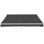 vidaXL Auvent pliable manuel 400 cm Anthracite
