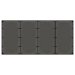 Ensemble salle à manger jardin 9 pièces vidaXL Noir Poly Rotin
