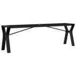 vidaXL Pieds de table basse cadre en Y 140x30x43 cm acier