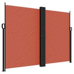 vidaXL Auvent latéral rétractable terre cuite 180x1200 cm