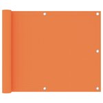 vidaXL Écran de balcon Orange 75x300 cm Tissu Oxford
