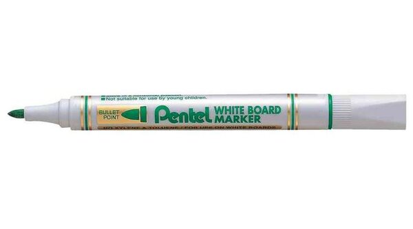 Marqueur pour tableau blanc MW85 Pte ogive 2 mm Vert PENTEL