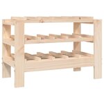 vidaXL Casier à vin 61 5x30x42 cm Bois de pin massif
