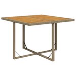 vidaXL Ensemble à manger de jardin et coussins 5 Pièces Poly rotin Beige