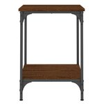 vidaXL Table basse chêne marron 40x40x55 cm bois d'ingénierie