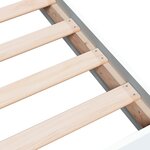 vidaXL Cadre de lit sans matelas blanc 90x190 cm bois d'ingénierie