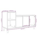 vidaXL Meuble TV Sonoma gris 100x35x55 cm Bois d'ingénierie