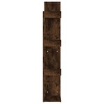 vidaXL Bibliothèque 48x25 5x140 cm Chêne fumé Bois d'ingénierie