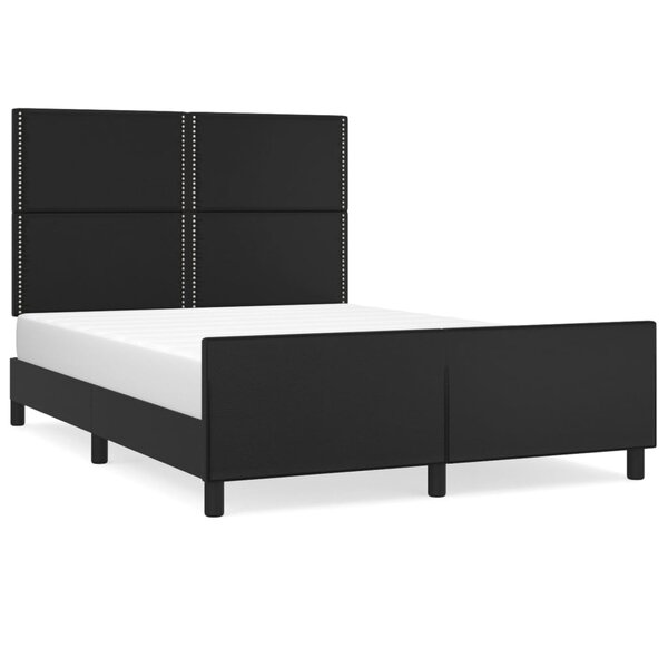 vidaXL Cadre de lit sans matelas noir 140x200 cm similicuir