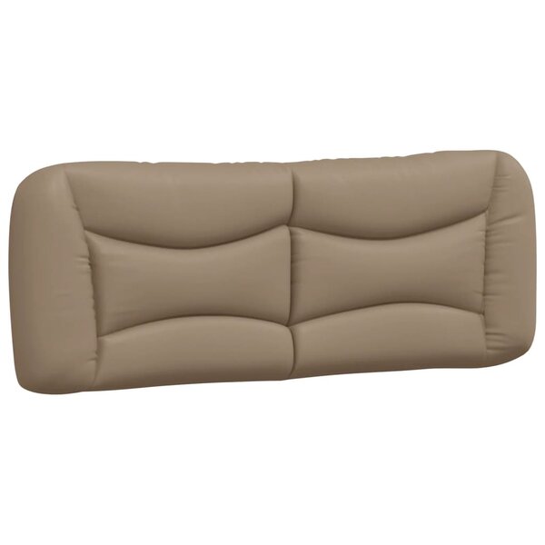 vidaXL Coussin de tête de lit cappuccino 120 cm similicuir