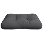 vidaXL Coussin de palette gris 60x60x12 cm tissu