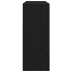 vidaXL Buffet Chêne noir Bois aggloméré 116 x 30 x 75 cm Buffet moderne
