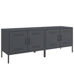 vidaXL Meubles TV 2 Pièces anthracite 68x39x50 5 cm acier