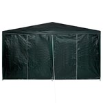 vidaXL Tente de Fête avec 8 Murs Latéraux Verts 4x4 m PE