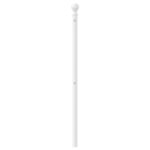 vidaXL Tête de lit métal blanc 100 cm
