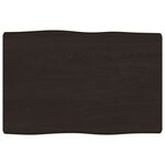 vidaXL Dessus de table bois massif traité bordure assortie