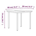 vidaXL Ensemble à manger de jardin avec coussins 3 Pièces noir