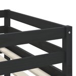vidaXL Lit mezzanine enfants avec tunnel rose 90x200cm bois pin massif