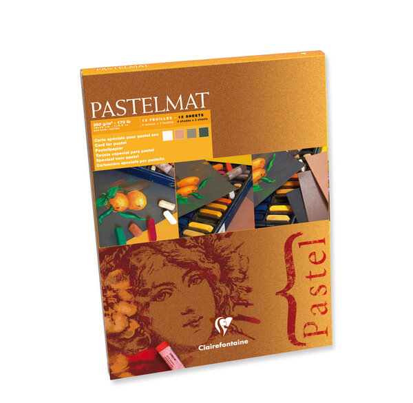 Bloc Pastelmat 360g 18x24 Ass Foncé CLAIREFONTAINE
