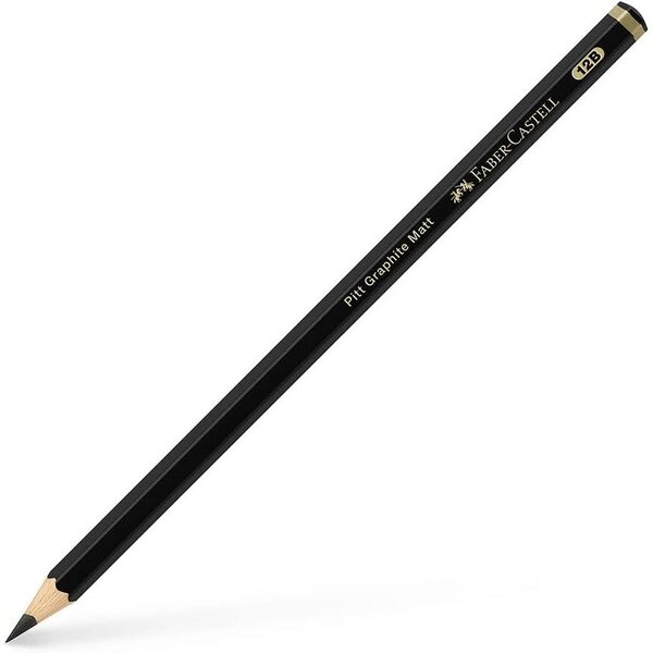Crayon graphite PITT GRAPHITE Matt  dureté 12B FABER-CASTELL