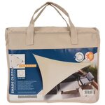 ProGarden Toile d'ombrage 3 6x3 6x3 6 m crème triangulaire