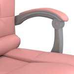 Fauteuil de massage inclinable de bureau informatique étude Rose similicuir rose 02_0025390
