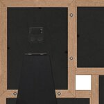 vidaXL Collage de cadres photo pour photo de 4x(13x18 cm) Marron MDF