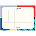 Planificateur Semainier Bureau - 28x20 Cm - 52 Semaines - Multicolore - Draeger paris