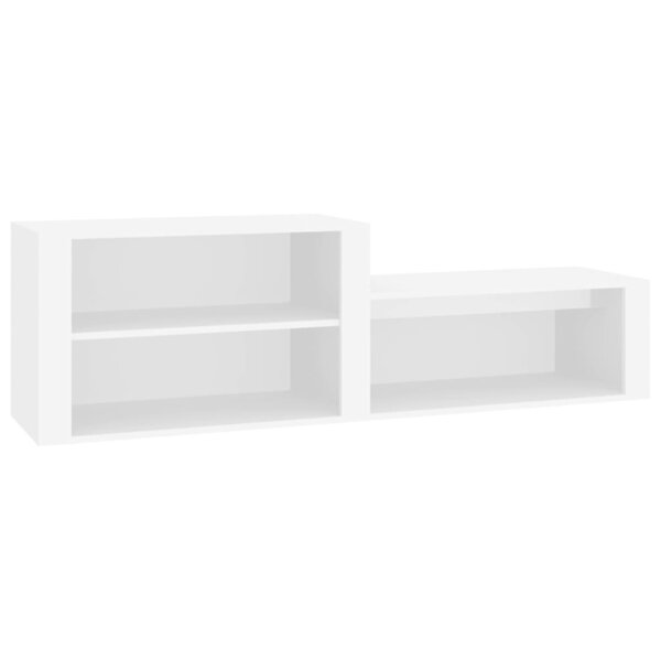 vidaXL Armoire à chaussures Blanc 150x35x45 cm Bois d'ingénierie