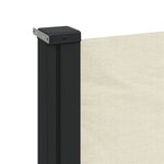 vidaXL Auvent latéral rétractable crème 220x500 cm