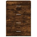 vidaXL Buffets 2 Pièces chêne fumé 60x31x84 cm bois d'ingénierie