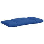 vidaXL Coussins de palette lot de 2 bleu tissu