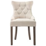 vidaXL Chaises à manger lot de 6 beige tissu