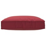 vidaXL Coussin Palette pour Siège Rouge Vin 80x80x12 cm Tissu Oxford