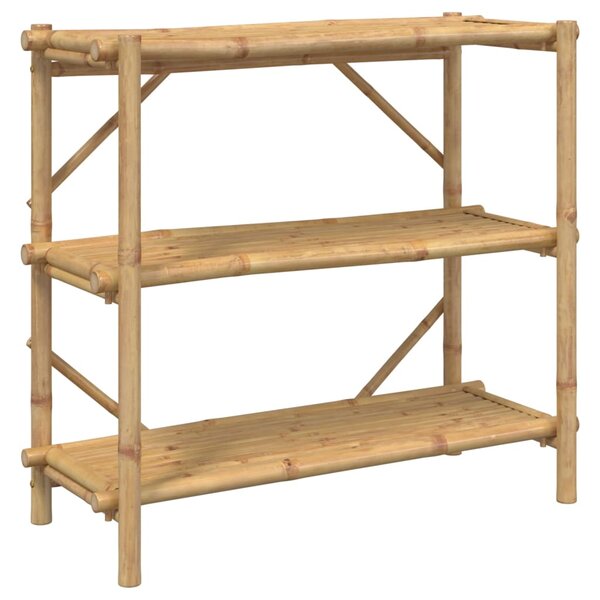 vidaXL Étagère à 3 niveaux 100x40x90 cm bambou