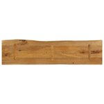 vidaXL Dessus de table 160x40x3 8 cm bord vivant bois massif manguier
