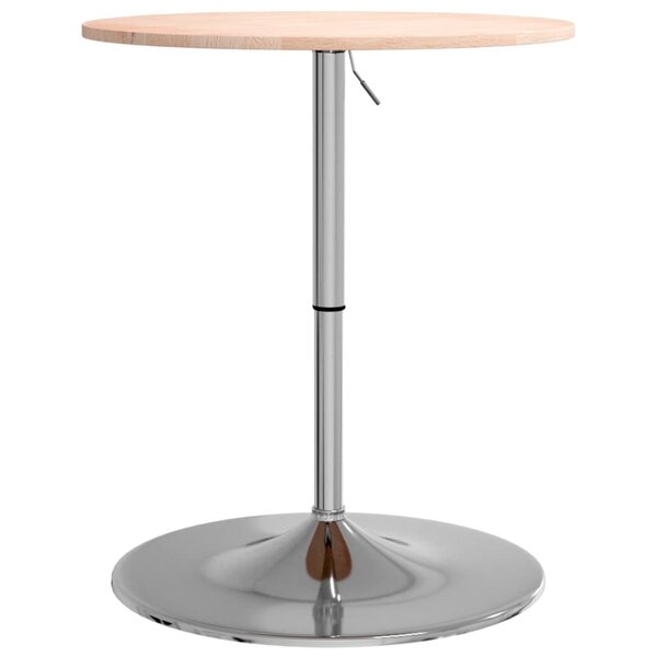 vidaXL Table de bar Ø60x89 5 cm bois massif de chêne