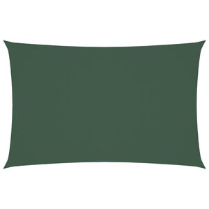 vidaXL Voile de parasol tissu oxford rectangulaire 2x5 m vert foncé