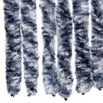vidaXL Moustiquaire Bleu et blanc 90x200 cm Chenille