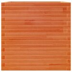 vidaXL Jardinière cire marron 70x70x68 5 cm bois de pin massif